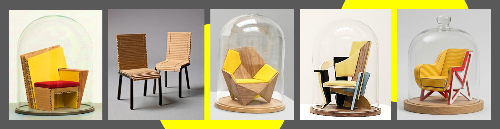 Különböző színű és anyagú makettszékek