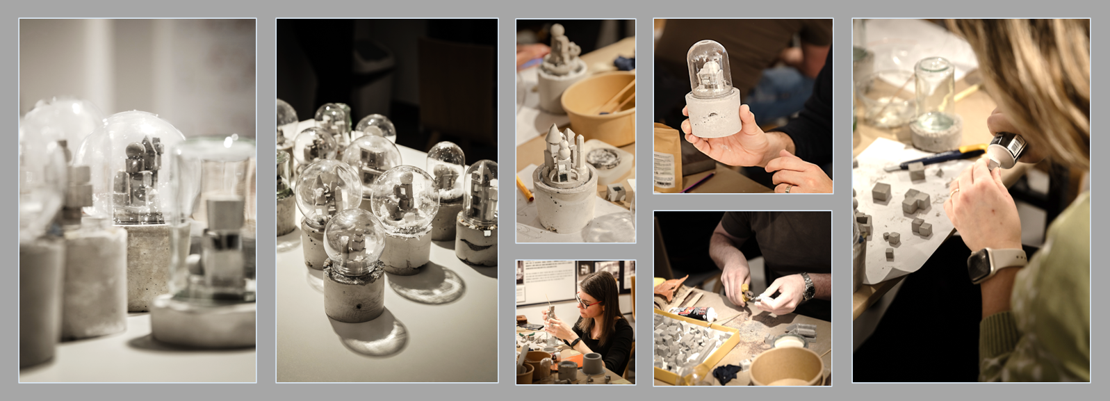 Képek a hógömbkészítő workshopról