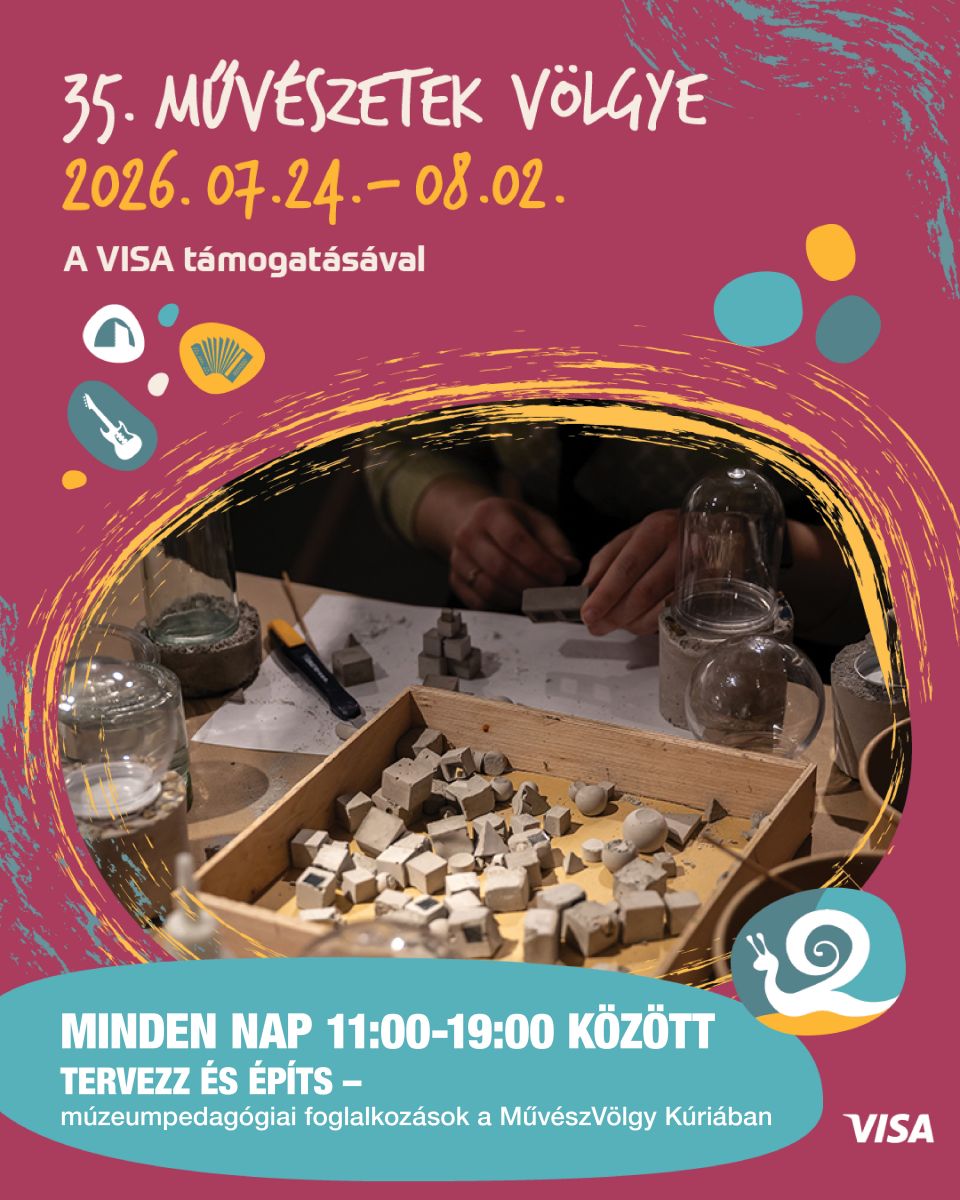 Minden nap 11:00-19:00 között - Tervezz és építs – múzeumpedagógiai foglalkozások a MűvészVölgy Kúriában