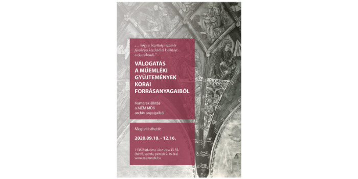 Kulturális Örökség Napjai  – Kamarakiállítás