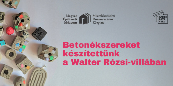Betonékszereket készítettünk a Walter Rózsi-villában