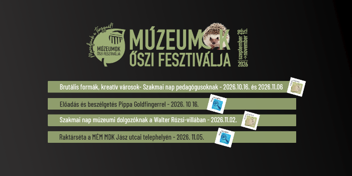 Múzeumok Őszi Fesztiválja 2026