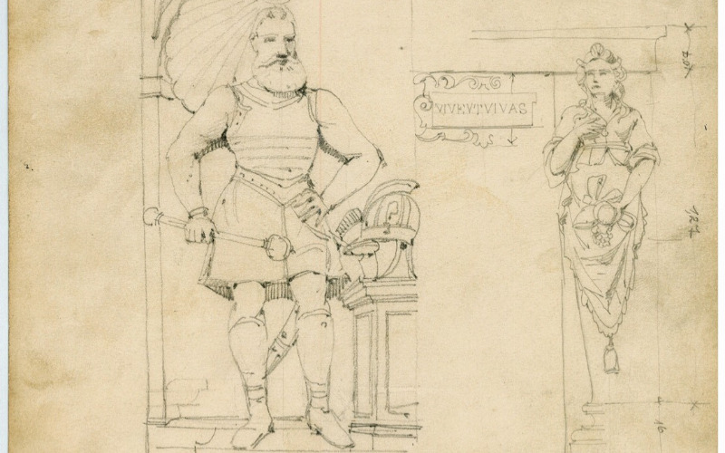 Árva vára, várkápolna, Thurzó György síremléke. A Királyi József Műegyetem felmérése (MÉM MDK, Műemlékvédelmi Dokumentációs Központ, Tervtár, ltsz. K 30676)