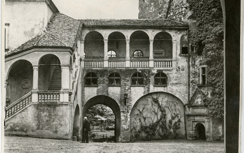 Sárospatak, Rákóczi-vár, 1950-es évek (MÉM MDK, Fotótár, ltsz. 8177bN)