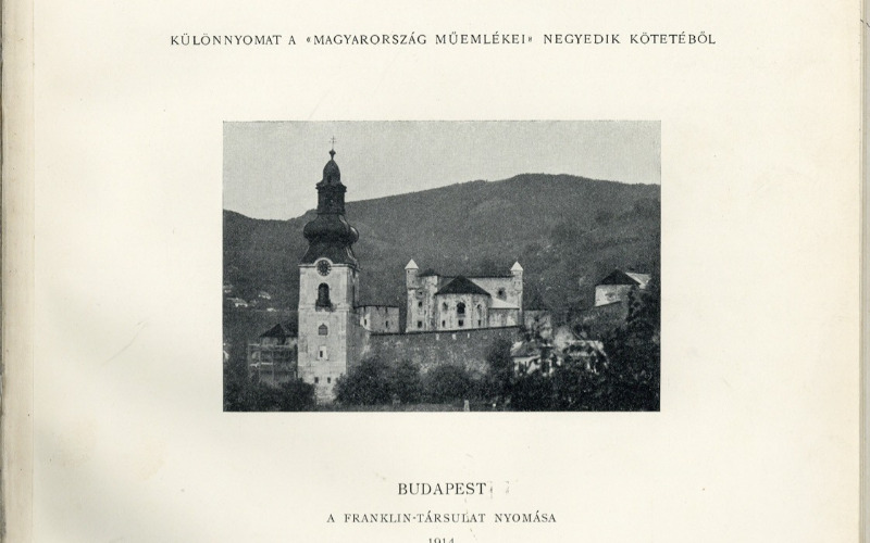 Lux Kálmán: A selmeczbányai óvár. Bp., 1914. címlap. MÉM MDK, Könyvtár, Rakt. jelzet: 91 