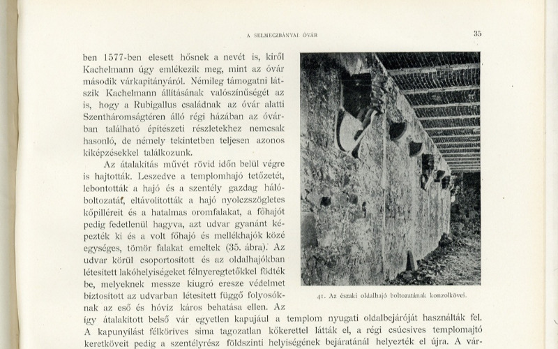 Lux Kálmán: A selmeczbányai óvár. Bp., 1914. 35. p. MÉM MDK, Könyvtár, Rakt. jelzet: 91