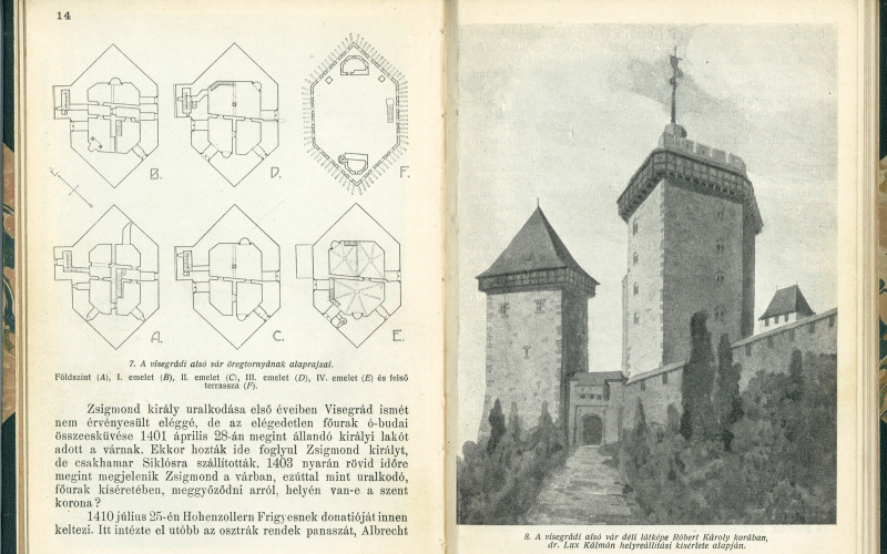 Ernyey József – Lux Kálmán: A visegrádi vár. Bp., 1923. 14-15. p. MÉM MDK, Könyvtár, Rakt. jelzet: 2292