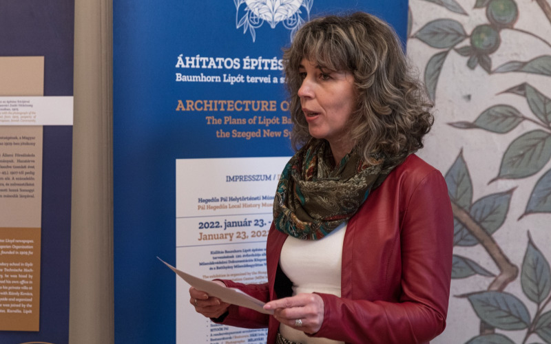 Iványiné Kele Márta, a Hegedűs Pál Helytörténeti Múzeum igazgatója köszöntője