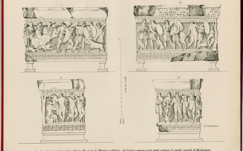 1872-ben Petar Manger spalatói érsek a Bizottság részére megküldte Lanza, Francesco: Dell’ antico Palazzo di Diocleziano in Spalato (Trieste, 1855) c. kiadványát, melybe belekötette Spalato (Split) műemlékeiről szóló írását is. (Könyvtár, jelzete: 3935)