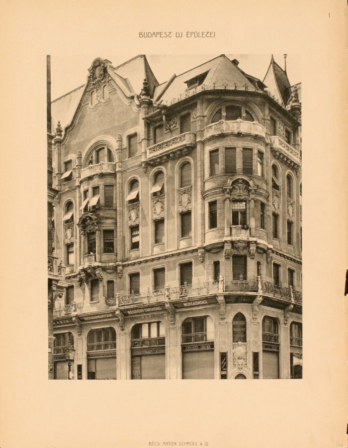 Budapest (V. ker.), Báthory utca 5. – Alpár Ignác építész, 1903-1904 (Neuschlosz-bérház)