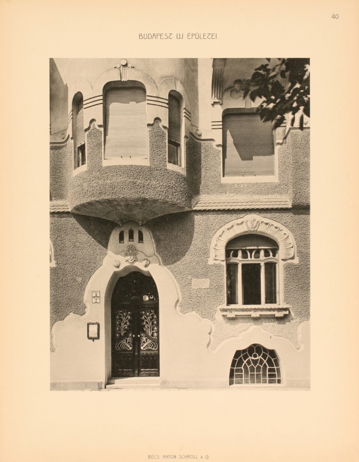 Budapest (VIII. ker.), Szűz u. 5-7. – ifj. Nagy István építész, 1906–1907. Díszes bejárat
