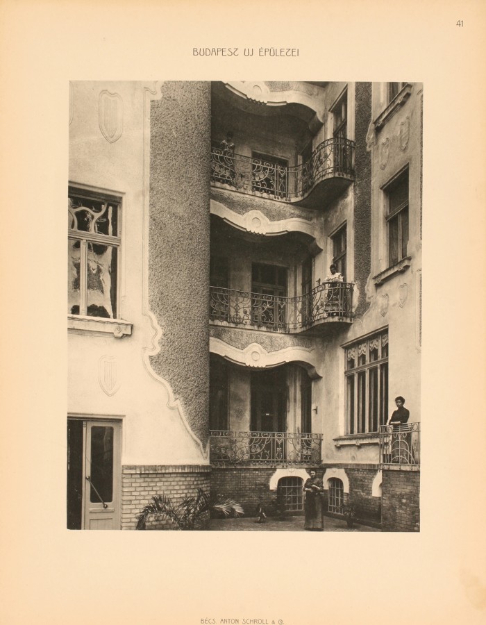Budapest (VIII. ker.), Szűz u. 5-7. – ifj. Nagy István építész, 1906–1907. Belső udvar