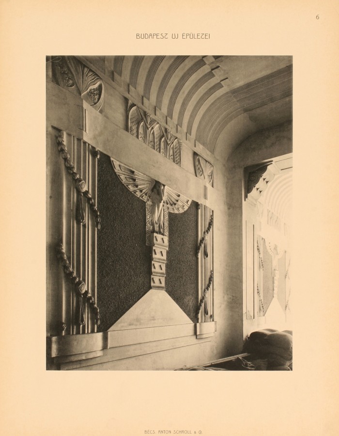 Budapest (XIV. ker.), Dózsa György út (régen Aréna) 29. – Dénes Dezső építész, 1907 (Csányi-ház). Kapubejáró