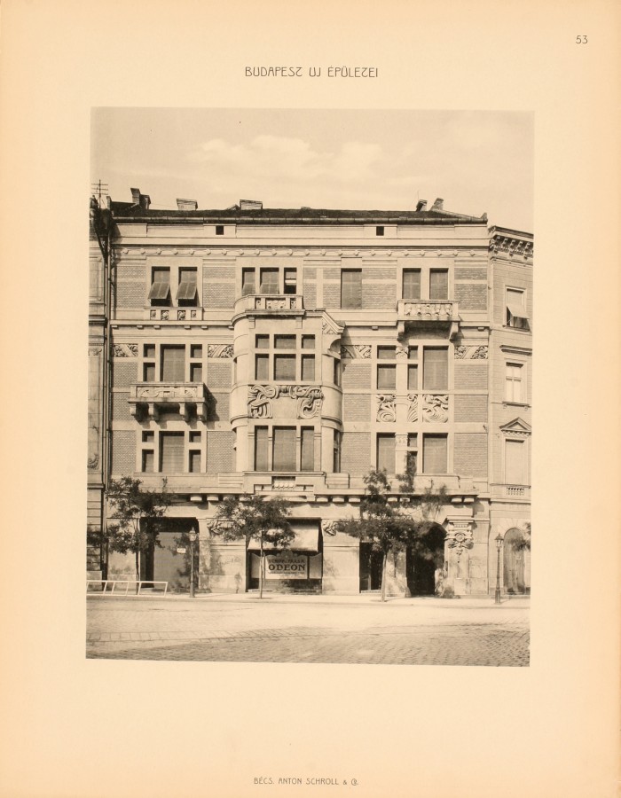 Budapest (V. ker.), Belgrád rakpart 24. – Riva József építész, 1907