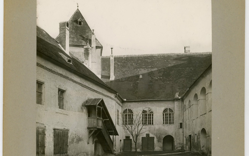 Kőszeg, vár udvara, 1920-as évek, Fotótár, Csányi Károly-hagyaték