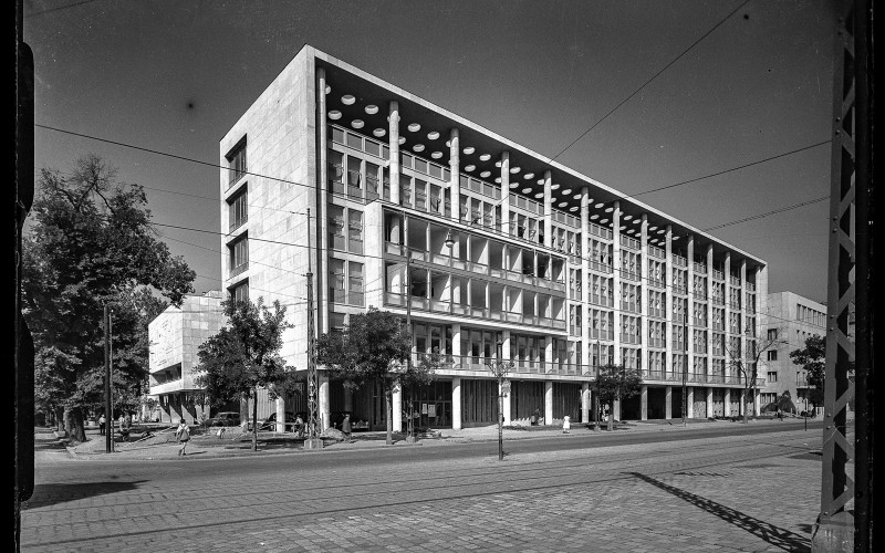Budapest, VI. Dózsa György út 84a., MÉMOSZ székház, 1950. Seidner Zoltán felvétele (ltsz.: 092.860N)