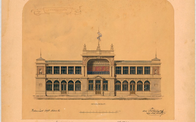 Pákei Lajos terve a kolozsvári korcsolyapályához. MÉM MDK Múzeumi Osztály, ltsz. 99.4.