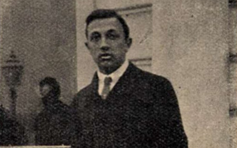 Szende Andor a jégpályán. Az Érdekes Ujság, 1914/7. 23.