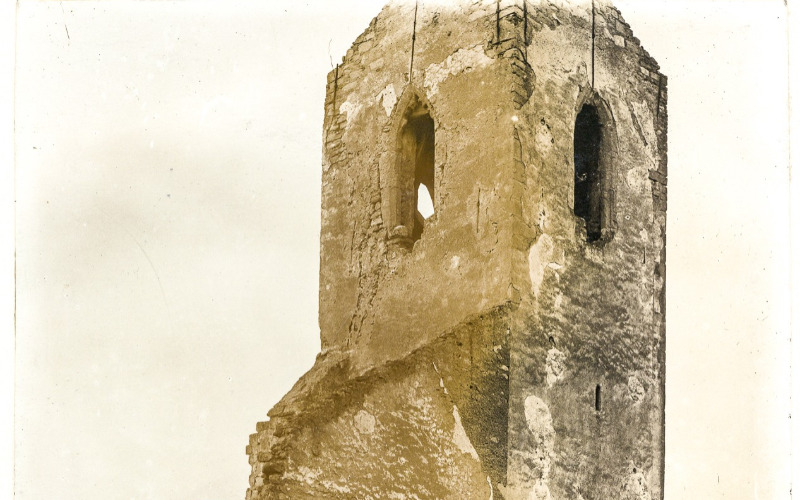 Lajtapordány, Szent István templom, torony [1903]. (Fotótár, ltsz. 001.613P)