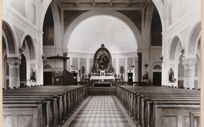 Fénykép a korabeli templombelsőről, 1930, Foerk Ernő hagyatéka, MÉM MDK, Múzeumi Osztály, ltsz.: 70.538