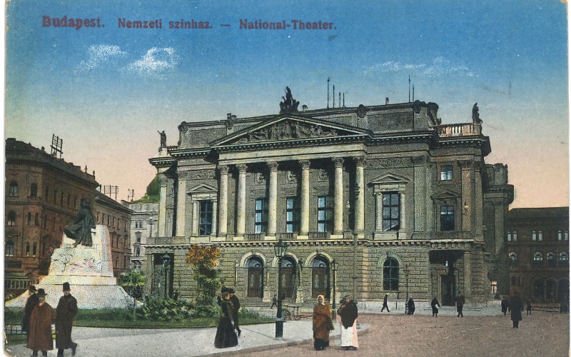 A színház főhomlokzata, 1916.
