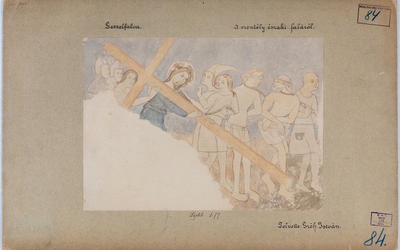 Gecalfalva, evangélikus templom, Keresztvitel, 1894. (MÉM MDK, Tervtár, ltsz. FM 183)