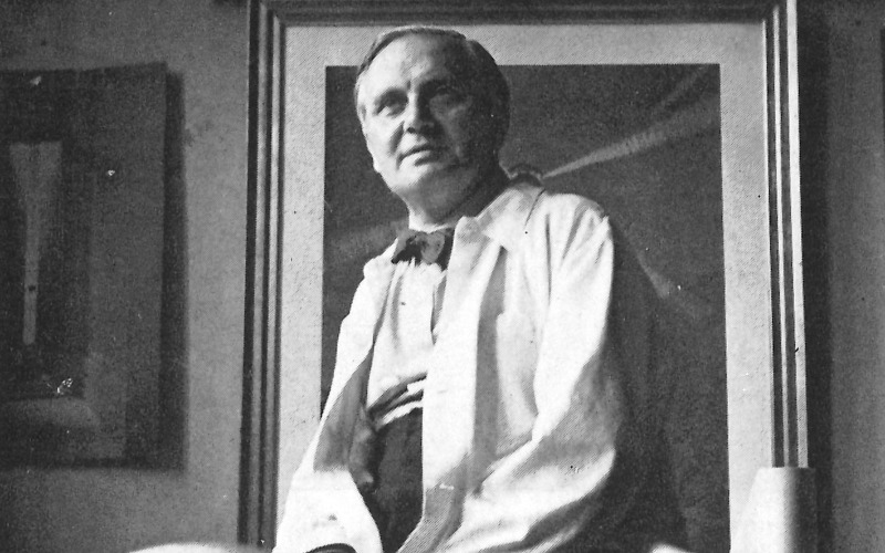 Györgyi Dénes irodájában. 1930-1940 körül. Megjelent: Magyar Építőművészet 1986/6.