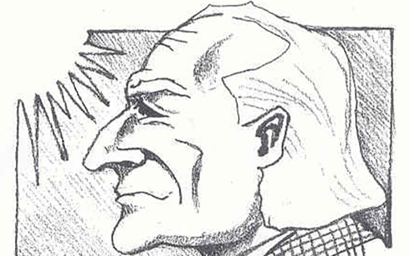 Hallgatói karikatúra a Megfagyott Muzsikusból