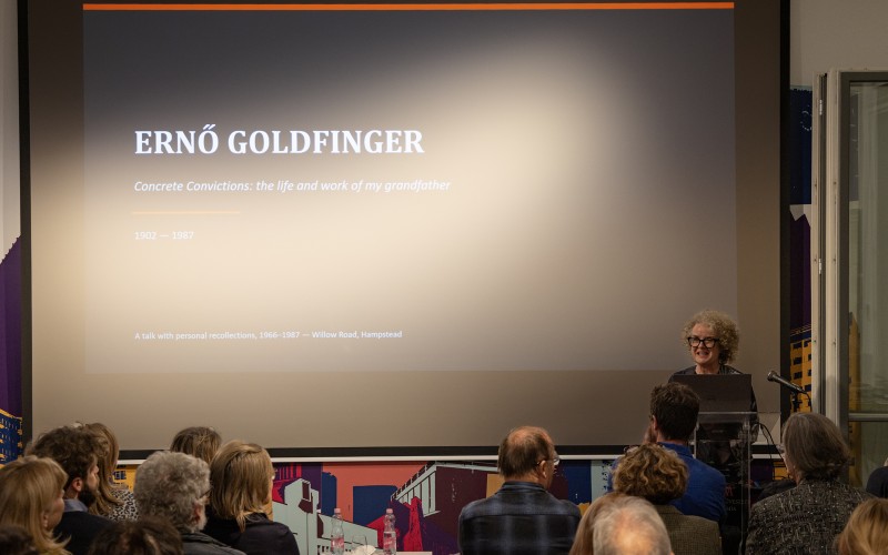 Pippa Goldfinger a Walter Rózsi-villában. Fotó: Nagy Krisztina, MÉM MDK