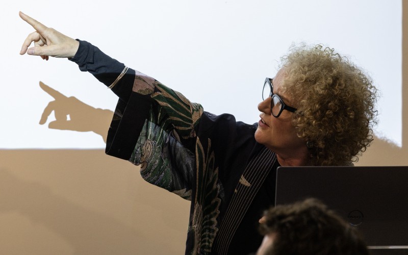 Pippa Goldfinger a Walter Rózsi-villában. Fotó: Nagy Krisztina, MÉM MDK