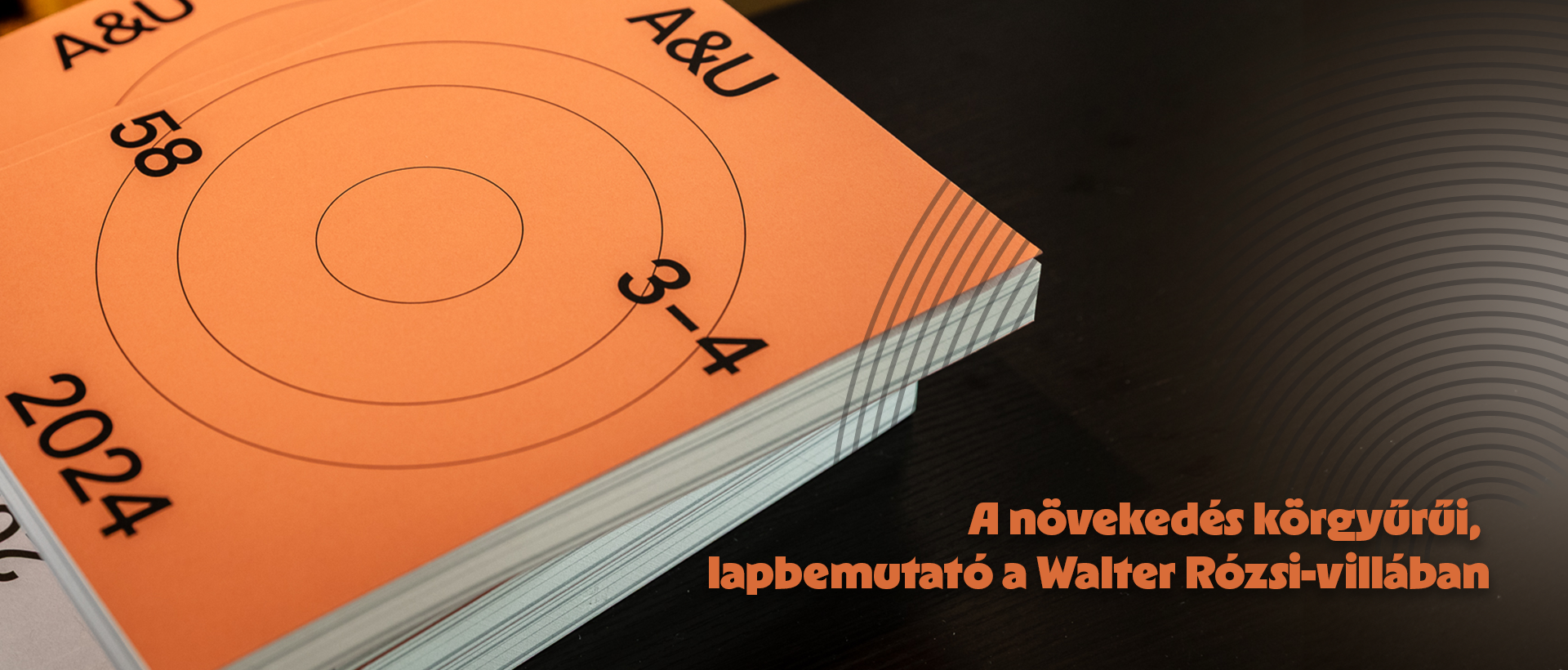 A növekedés körgyűrűi, lapbemutató a Walter Rózsi-villában