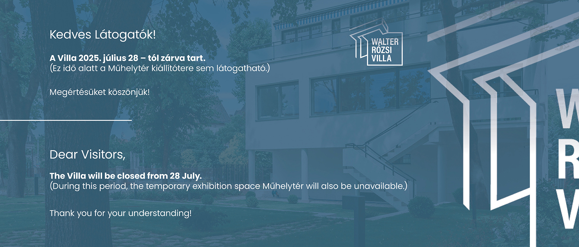 Villa zárás 2025